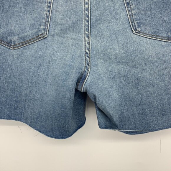 Isabel Maternity Shorts Under Belly Midi Blue Jean Denim Stretch - Picture 10 of 12